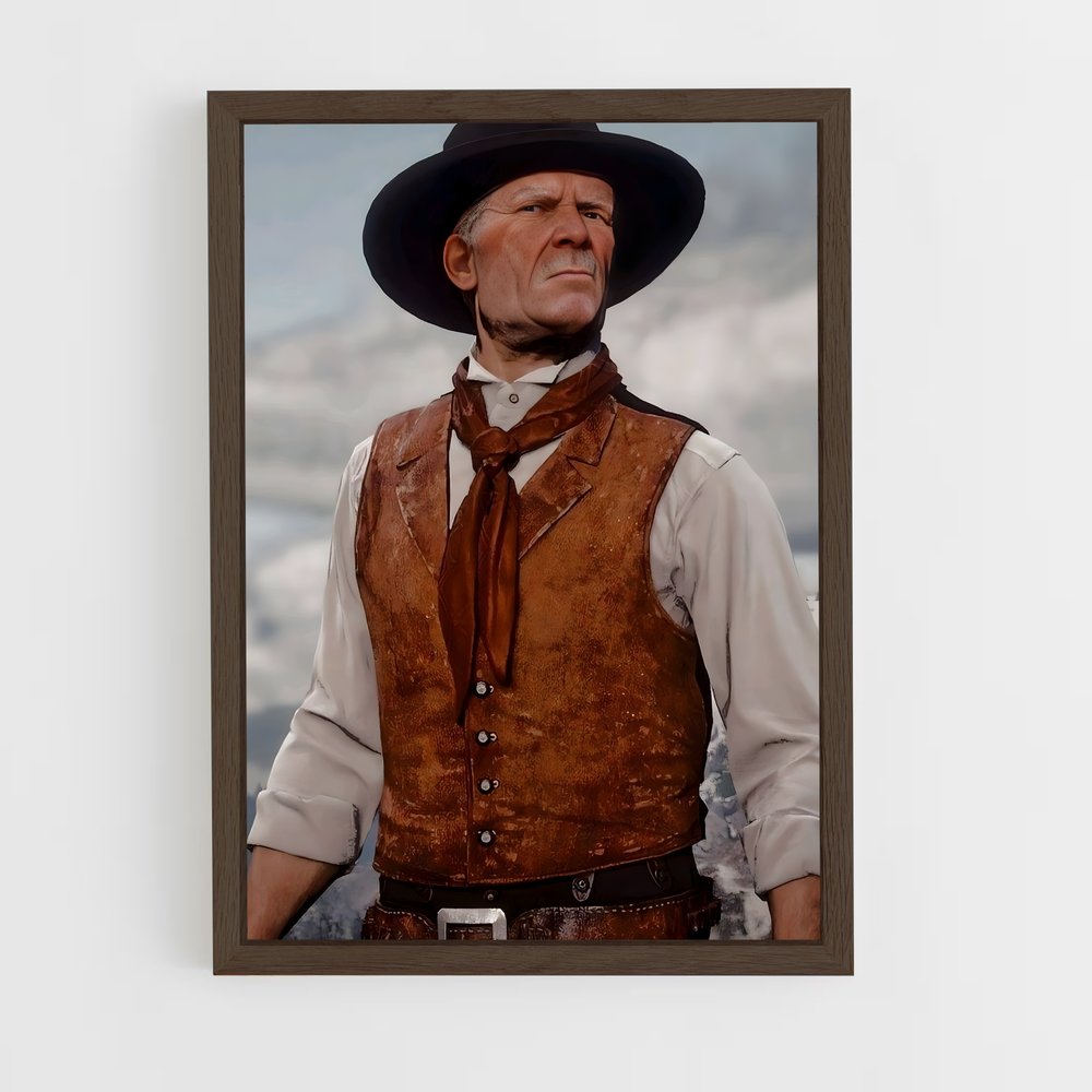 Poster Cowboy de l'Ouest – affiche Red Dead Redemption (vue 5)